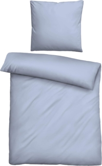 biberna Tencel Bettwäsche 0470500 UNI, eisblau, 1x 155x220 cm + 1x 80x80 cm