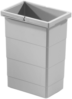 Hailo Einbaumülleimer Hailo Inneneimer 1075959 hellgrau 8 L 226 x 156 x 295 mm 2 Henkel