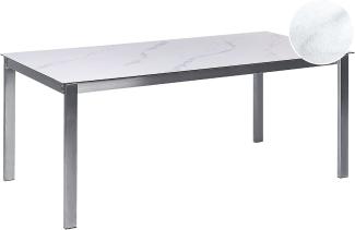 Gartentisch Glas Weißer Marmor COSOLETO