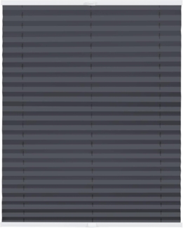 Lichtblick Sonnenschutzsysteme GmbH Verdunklungsplissee Helsingborg 90 cm x 130 cm (BxL) Anthrazit Verdunkelnd mit Thermofunktion; einfache Installation mit Klemmträgern; verspannt