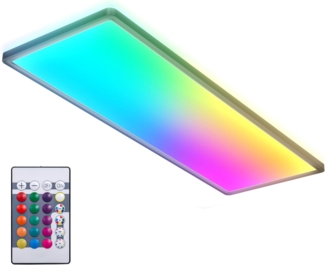 LED Deckenleuchte RGB Dimmbar Panel Farbwechsel Deckenlampe indirektes Licht 22W