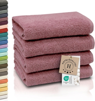 ZOLLNER Handtücher, Walkfrottier (4-St), 50 x 100 cm, 100% Baumwolle, alle Farben bis 95°C waschbar