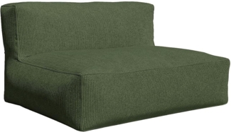 Vente-unique - Sofa 2-Sitzer - Cord - Grün - NOUMARA