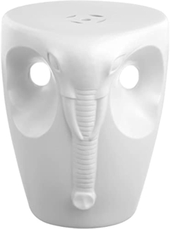 SAFAVIEH Modern Ceramic Garden Stool, in White, 40 X 40 X 45