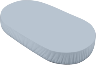 Spannbetttuch, für Waldin OWAL Babybett 7in1 - Bettwäsche für Kinderbetten- Pflegeleichte, superweiche und strapazierfähige Baumwolle Groß, Blau