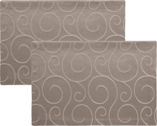 Erwin Müller Platzset Tischset 2er-Pack, Damast Uni