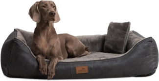 tierlando® Tierbett Ultraweiches orthopädisches Hundebett FLOYD High-Tech-Velours und Plüs