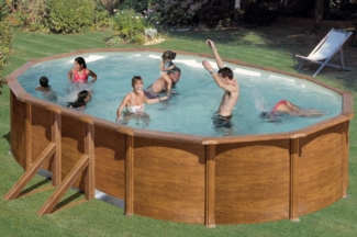 BWT Pool in Ovalform im Set mit Sandfilteranlage & Leiter, Swimmingpool in verschiedenen Grössen
