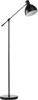 HOMCOM Stehlampe 40 W höhenverstellbare Stehleuchte, Schwarz Ø30 x 131 cm