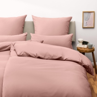 Blumtal Premium Extra Weiche Sommer Bettwäsche 155x220 cm & Kissenbezug 40x70 cm - Bettbezüge aus feinem Mikrofaser, Bettbezug Set, 2teilig - Rose