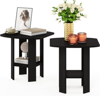 Furinno Simple Design Beistelltisch, Holz, Espresso, 50. 8x50. 8x49. 78 cm