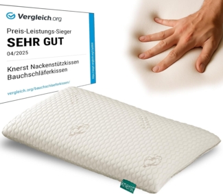 KNERST Nackenstützkissen Memory Foam Kissen, Füllung: 100% CosyPUR Gelschaum, Kopfkissen für ultimativen Komfort in jeder Schlafposition