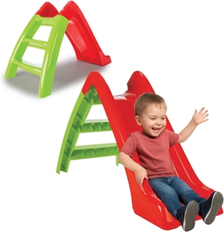 Jamara 460265 'Happy Slide', 123 x 60 x 72 cm (LxBxH), ab 12 Monaten, bis 25 kg belastbar, rot-grün