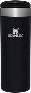 Stanley Aerolight Transit Thermobecher 0.47L - Hält 6 Stunden Heiß - Spülmaschinenfest - Kaffeebecher To Go Auslaufsicher - Kompatibel mit gängigen PKW-Getränkehalterungen - Thermosflasche - Black