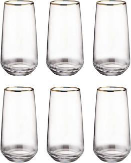 BUTLERS Longdrinkglas TOUCH OF GOLD, Glas