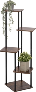 eluno Blumenständer Blumenregal aus FSC-zertifiziertem MDF-Holz und Metall