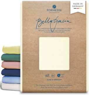 Formesse Jersey Spannbetttuch Bella Gracia|140x200 - 160x220 cm| natur