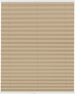 Lichtblick Sonnenschutzsysteme GmbH Thermo-Plissee Ljungby 60 cm x 130 cm (BxL) Beige Tageslicht mit Hitzeschutz; einfache Installation mit Klemmträgern; verspannt