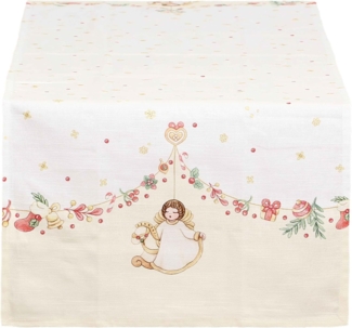 THUN - Tischläufer aus Baumwolle, 160x45 cm, Weihnachtsüberraschungen