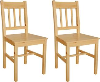 vidaXL Esszimmerstühle 2 Stk. Kiefernholz 241514