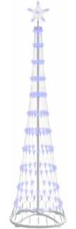 vidaXL LED Weihnachtsbaum mit 230 LEDs Blau 51 x 51 x 190 cm Metall 42018773
