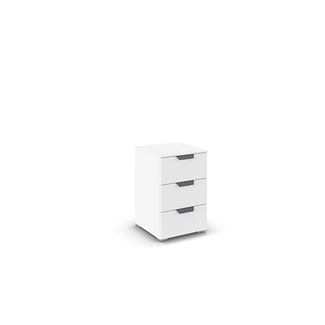 rauch Aditio Box, Nachttisch, 3 Schubladen, mit Softclose-Funktion, Farbe Weiß, BxHxT 40x61x42cm