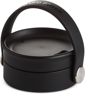 HYDRO FLASK - Auslaufsicheren Ersatzdeckel Flex Sip Lid für Trinkflasche mit Größer Öffnung - Verschluss mit Honeycomb Insulation & Flex Strap - Spülmaschinenfest - Black