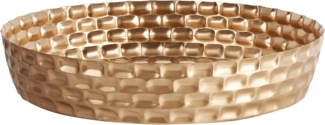 Tablett Eisen gold glänzend rund ø 38 cm SUEZ
