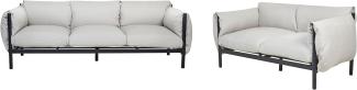 Lounge Set ESPERIA Metall Grau