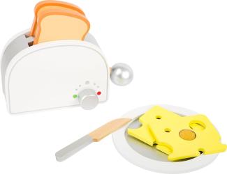 small foot 10594 Frühstücks-Set 'Kinderküche' aus Holz, inklusive Toaster mit Hebelfunktion, Toasts uvm., ab 3 Jahren