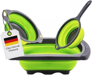Sieb Küchensieb Faltbar 3er Set