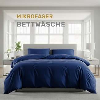 Lavea Bettwäsche Bettwäsche Set 135x200 + 80x80 aus Mikrofaser Ultraweich, Microfaser, 4 teilig, Atmungsaktiv, Hypoallergen