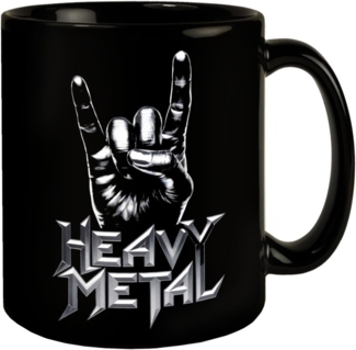 speecheese Tasse Rockzeichen Hand - Heavy Metal Tasse