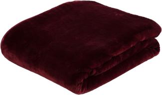 Gözze 'Premium Cashmere' Kuscheldecke, Polyester bordeaux, 220x240 cm