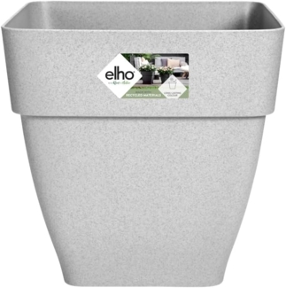 elho Vibia Campana Quadrat 37 - Blumentopf für Außen - Ø 36.4 x H 35.6 cm - Grau/Living Beton