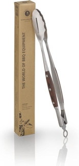 Buddy's Grillzange Buddy´s BBQ, Edelstahl, Griff Holzoptik, Verschluss-System