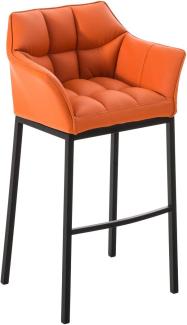 Barhocker Damaso B mit 4-Fuß Gestell orange