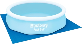 PE- Bodenplane 335 x 335 cm, blau, quadratisch