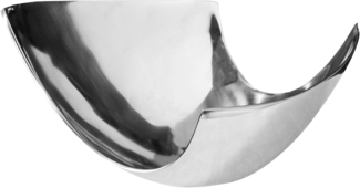 riess-ambiente Dekoschale ABSTRACT 24cm silber, Aluminium