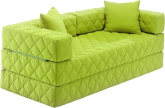 Traumnacht Schlafsofa, mit 2 Spitzkissen, 195 x 80 x 40 cm, grün