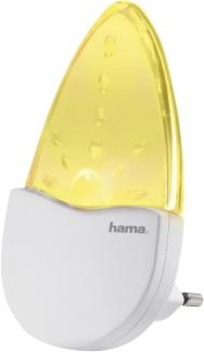 Hama \"Bernstein\" LED Nachtlicht für Kinderzimmer und Schlafzimmer (stromsparend, nur 0,2 W, Orientierungslicht für Gang und Keller, Stimmungslicht, Nachtlampe, Eurostecker)