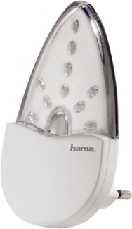 Hama \"Bernstein\" LED Nachtlicht für Kinderzimmer und Schlafzimmer (stromsparend, nur 0,2 W, Orientierungslicht für Gang und Keller, Stimmungslicht, Nachtlampe, Eurostecker)