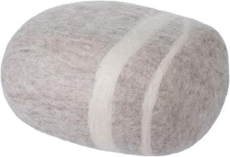 myfelt Hocker Pouf Béla Kieselstein Filz Beige (L) A-KS-017-L