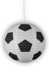 Pendelleuchte Papierballon Fußball