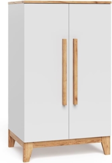 Vitalispa Kinderkleiderschrank Weiß/Artisan 70x120 cm, Malia