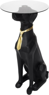 HOME DECO FACTORY The Couchtisch, sitzender Hund, 66 cm, Polyresin, Schwarz