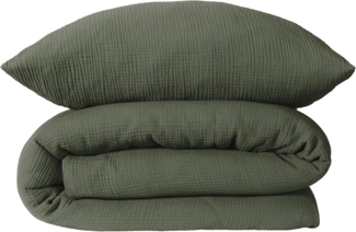 Schiesser Bettwäsche Molly aus supersofter Musselin-Qualität in gedeckten Farben, Musselin, Made in Green