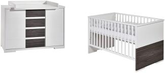 Schardt 'Maxx Fleetwood' 2-tlg. Babyzimmer-Set inkl. Kinderbett und Wickelkommode