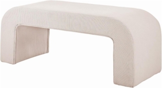 Vente-unique - Bank - Cord - Cremefarben - CALVELO