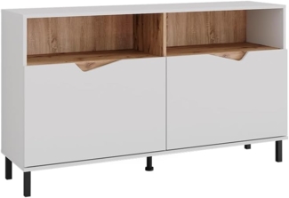 Kommode Marelle Weiß/Artisan 140 x 81.3 cm mit 2 Türen Vicco